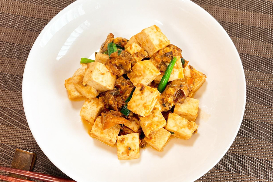 豆腐さばチャンプルーの完成写真