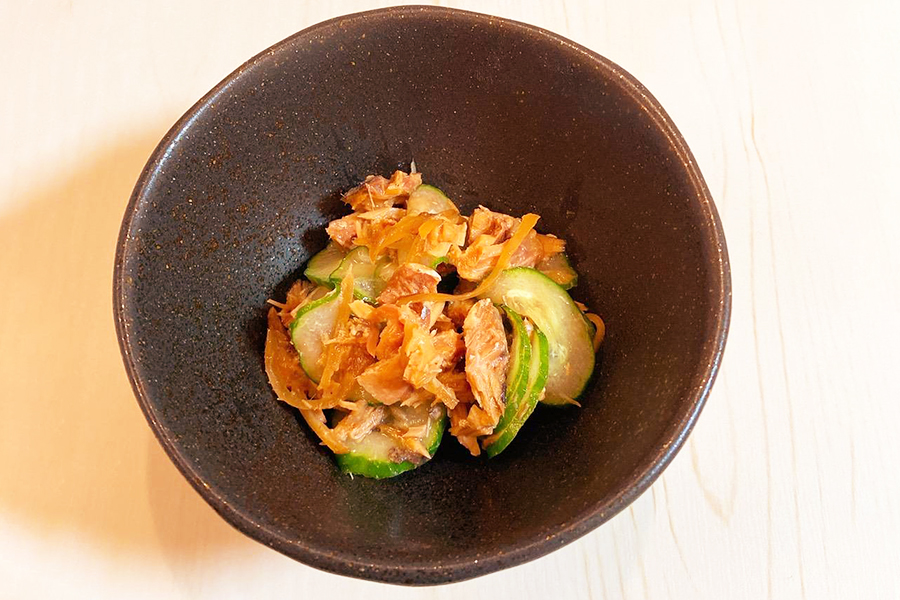 さばときゅうりのさっぱり和えの完成写真